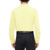 J.VER Men’s Dress Shirts Stretch Stain Shield Long Sleeve Solid Formal Shirt Business Casual Button Down Shirts(Light Yellow)