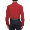J.VER Men’s Dress Shirts Stretch Stain Shield Long Sleeve Solid Formal Shirt Business Casual Button Down Shirts(Red)