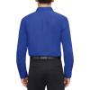 J.VER Men’s Dress Shirts Stretch Stain Shield Long Sleeve Solid Formal Shirt Business Casual Button Down Shirts(Royal Blue)