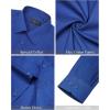 J.VER Men’s Dress Shirts Stretch Stain Shield Long Sleeve Solid Formal Shirt Business Casual Button Down Shirts(Royal Blue)