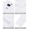 J.VER Men’s Dress Shirts Stretch Stain Shield Long Sleeve Solid Formal Shirt Business Casual Button Down Shirts(White)