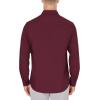 J.VER Men’s Dress Shirts Wrinkle Free Long Sleeve Formal Shirt Solid Business Casual Button Down Shirts for Wedding Prom(Burgundy)