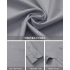 J.VER Men’s Dress Shirts Wrinkle Free Long Sleeve Formal Shirt Solid Business Casual Button Down Shirts for Wedding Prom(Light Gray)