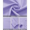 J.VER Men’s Dress Shirts Wrinkle Free Long Sleeve Formal Shirt Solid Business Casual Button Down Shirts for Wedding Prom(Lilac Purple)