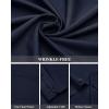 J.VER Men’s Dress Shirts Wrinkle Free Long Sleeve Formal Shirt Solid Business Casual Button Down Shirts for Wedding Prom(Navy Blue)