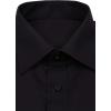J.VER Men’s French Cuff Dress Shirts Regular Fit Long Sleeve Spread Collar Metal Cufflink(Black)