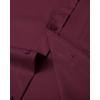 J.VER Men’s French Cuff Dress Shirts Regular Fit Long Sleeve Spread Collar Metal Cufflink(Burgundy)