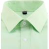 J.VER Men’s French Cuff Dress Shirts Regular Fit Long Sleeve Spread Collar Metal Cufflink(Green)