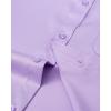 J.VER Men’s French Cuff Dress Shirts Regular Fit Long Sleeve Spread Collar Metal Cufflink(Light Purple)