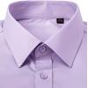 J.VER Men’s French Cuff Dress Shirts Regular Fit Long Sleeve Spread Collar Metal Cufflink(Light Purple)