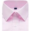 J.VER Men’s French Cuff Dress Shirts Regular Fit Long Sleeve Spread Collar Metal Cufflink(Pink)