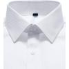 J.VER Men’s French Cuff Dress Shirts Regular Fit Long Sleeve Spread Collar Metal Cufflink(White)