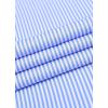 J.VER Men’s French Cuff Dress Shirts Regular Fit Striped Long Sleeve Spread Collar Metal Cufflink