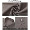 J.VER Men’s Linen Shirts Casual Short Sleeve Button Down Shirt Beach Vacation Cruise Summer Wedding Cotton Tops(Brown)