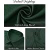 J.VER Men’s Linen Shirts Casual Short Sleeve Button Down Shirt Beach Vacation Cruise Summer Wedding Cotton Tops(Dark Green)