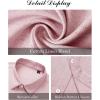 J.VER Men’s Linen Shirts Casual Short Sleeve Button Down Shirt Beach Vacation Cruise Summer Wedding Cotton Tops(Pink)