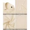J.VER Men’s Linen Short Sleeve Shirts Cotton Casual Lightweight Button Down Shirt Beach Vacation Summer Tops with Pocket(Beige)