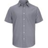 J.VER Men’s Linen Short Sleeve Shirts Cotton Casual Lightweight Button Down Shirt Beach Vacation Summer Tops with Pocket(Dark Grey)