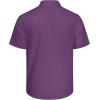 J.VER Men’s Linen Short Sleeve Shirts Cotton Casual Lightweight Button Down Shirt Beach Vacation Summer Tops with Pocket(Dark Purple)