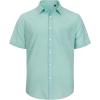 J.VER Men’s Linen Short Sleeve Shirts Cotton Casual Lightweight Button Down Shirt Beach Vacation Summer Tops with Pocket(Grey Green)