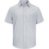 J.VER Men’s Linen Short Sleeve Shirts Cotton Casual Lightweight Button Down Shirt Beach Vacation Summer Tops with Pocket(Light Grey)