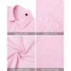J.VER Men’s Linen Short Sleeve Shirts Cotton Casual Lightweight Button Down Shirt Beach Vacation Summer Tops with Pocket(Light Pink)