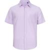 J.VER Men’s Linen Short Sleeve Shirts Cotton Casual Lightweight Button Down Shirt Beach Vacation Summer Tops with Pocket(Light Purple)