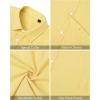J.VER Men’s Linen Short Sleeve Shirts Cotton Casual Lightweight Button Down Shirt Beach Vacation Summer Tops with Pocket(Light Yellow)