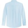 J.VER Men’s Oxford Shirt Solid Casual Button Down Collar Shirts Long Sleeve Dress Shirts with Pocket(Aqua)