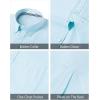 J.VER Men’s Oxford Shirt Solid Casual Button Down Collar Shirts Long Sleeve Dress Shirts with Pocket(Aqua)