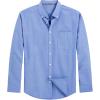J.VER Men’s Oxford Shirt Solid Casual Button Down Collar Shirts Long Sleeve Dress Shirts with Pocket(Blue)