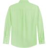 J.VER Men’s Oxford Shirt Solid Casual Button Down Collar Shirts Long Sleeve Dress Shirts with Pocket(Bright Green)