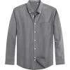J.VER Men’s Oxford Shirt Solid Casual Button Down Collar Shirts Long Sleeve Dress Shirts with Pocket(Charcoal Grey)