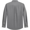 J.VER Men’s Oxford Shirt Solid Casual Button Down Collar Shirts Long Sleeve Dress Shirts with Pocket(Charcoal Grey)