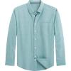 J.VER Men’s Oxford Shirt Solid Casual Button Down Collar Shirts Long Sleeve Dress Shirts with Pocket(Dark Green)