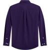 J.VER Men’s Oxford Shirt Solid Casual Button Down Collar Shirts Long Sleeve Dress Shirts with Pocket(Dark Purple)