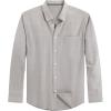 J.VER Men’s Oxford Shirt Solid Casual Button Down Collar Shirts Long Sleeve Dress Shirts with Pocket(Grey Khaki)