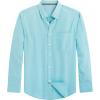J.VER Men’s Oxford Shirt Solid Casual Button Down Collar Shirts Long Sleeve Dress Shirts with Pocket(Lake Blue)