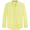 J.VER Men’s Oxford Shirt Solid Casual Button Down Collar Shirts Long Sleeve Dress Shirts with Pocket(Lemon Yellow)