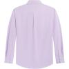 J.VER Men’s Oxford Shirt Solid Casual Button Down Collar Shirts Long Sleeve Dress Shirts with Pocket(Purple)