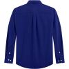 J.VER Men’s Oxford Shirt Solid Casual Button Down Collar Shirts Long Sleeve Dress Shirts with Pocket(Royal Blue)