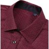 J.VER Men’s Printed Dress Shirts Casual Long Sleeve Stylish Button Down Shirt(A-burgundy+printed)