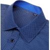 J.VER Men’s Printed Dress Shirts Casual Long Sleeve Stylish Button Down Shirt(Blue+printed)
