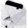 J.VER Men’s Printed Dress Shirts Casual Long Sleeve Stylish Button Down Shirt(White+printed)