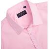 J.VER Men’s Short Sleeve Dress Shirts Stretch Stain Shield Casual Button Down Shirts Solid Formal Shirt(Light Pink)