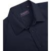 J.VER Men’s Short Sleeve Dress Shirts Stretch Stain Shield Casual Button Down Shirts Solid Formal Shirt(Navy Blue)