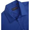 J.VER Men’s Short Sleeve Dress Shirts Stretch Stain Shield Casual Button Down Shirts Solid Formal Shirt(Royal Blue)