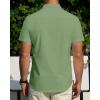 J.VER Men’s Short Sleeve Dress Shirts Stretch Stain Shield Casual Button Down Shirts Solid Formal Shirt(Sage Green)