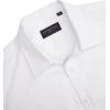 J.VER Men’s Short Sleeve Dress Shirts Stretch Stain Shield Casual Button Down Shirts Solid Formal Shirt(White)
