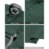 J.VER Men’s Short Sleeve Dress Shirts Stretch Wrinkle Free Casual Button Down Shirts with Pocket for Business Wedding(Army Green)